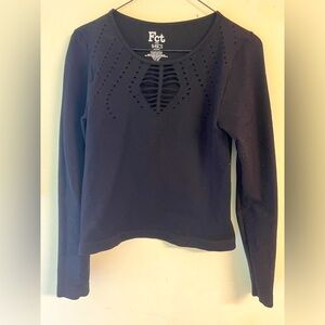 Long sleeve bodycon workout top